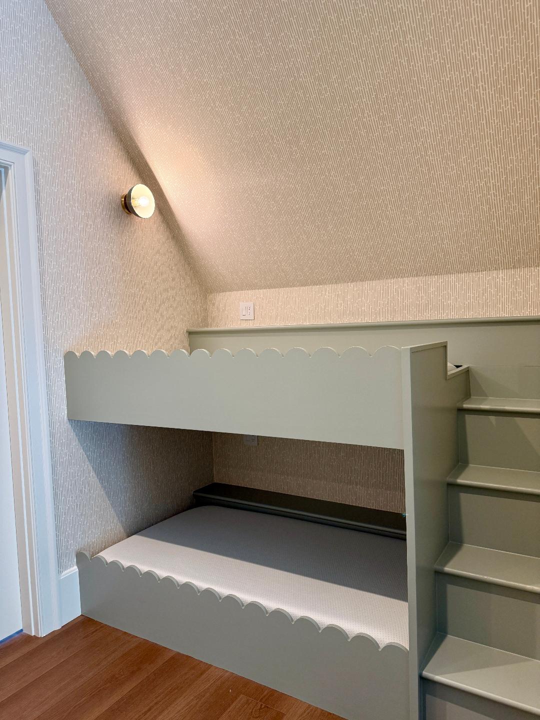 Vanity lighting in a finished interior
